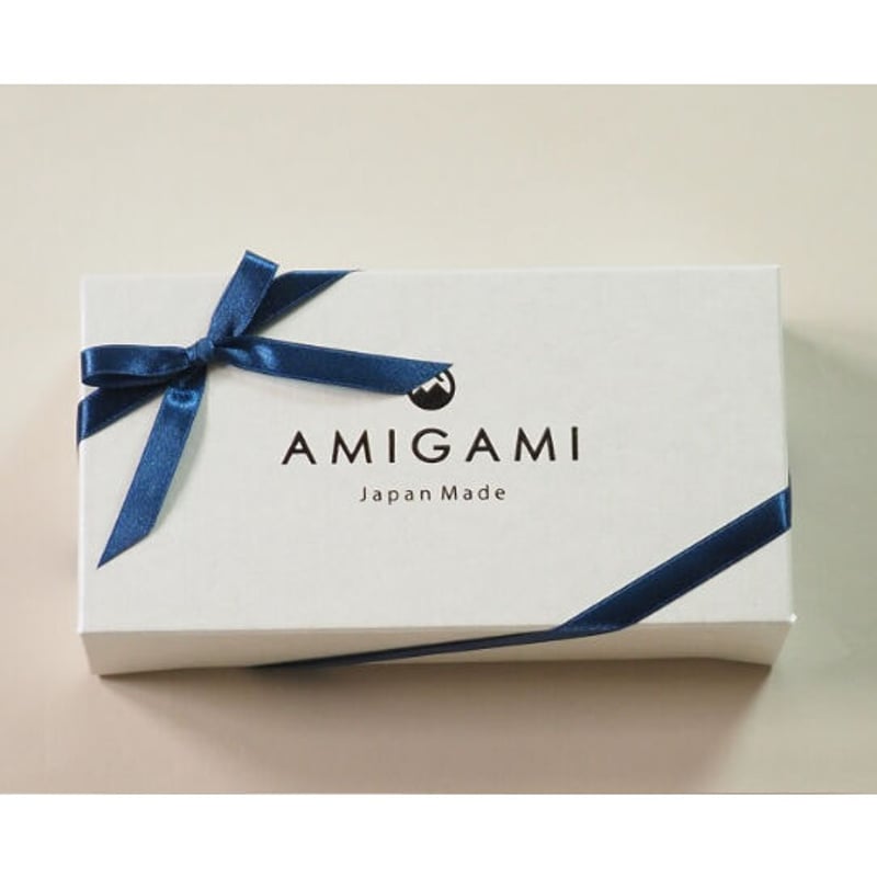 AMIGAMIギフトボックス×NAVYリボン［靴下2足用］ | 東洋繊維