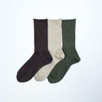 AMIGAMI ローゲージリブソックス［美濃和紙］(22.5 - 25.0cm/25.0 - 27.5cm)
