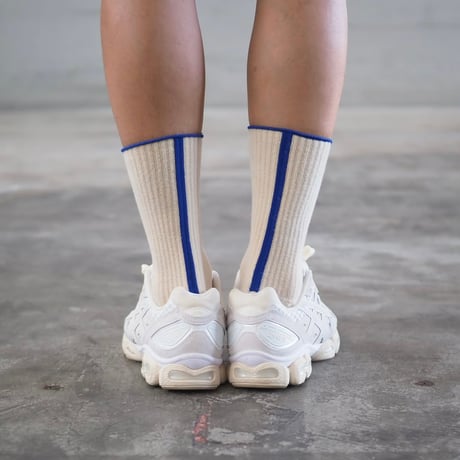 Stock Sock - WOOL × COTTON - Sheep Words series［コットン × メリノウール］