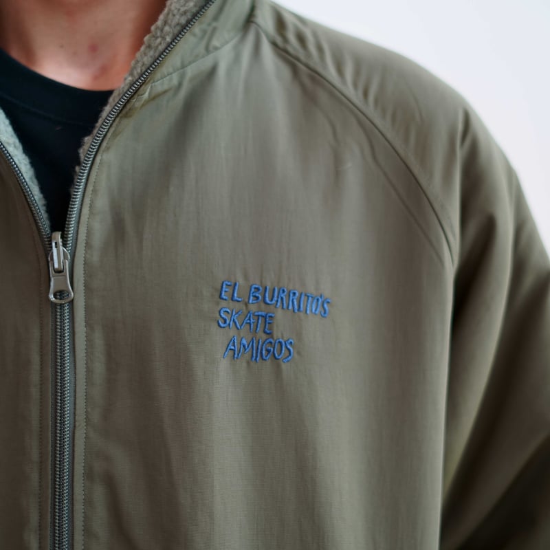 EB Reversible Boa Jacket Color : Olive | Taqueria