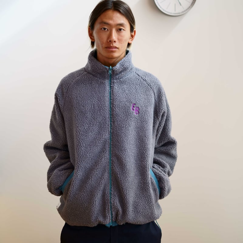 EB Reversible Boa Jacket Color : Turquoise | T