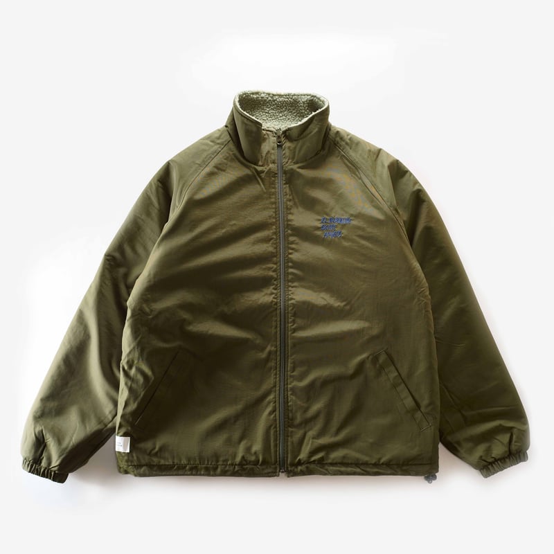 EB Reversible Boa Jacket Color : Olive | Taqueria