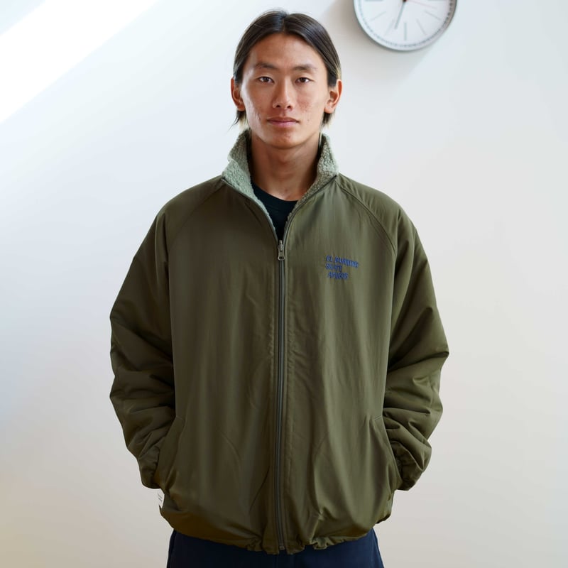 EB Reversible Boa Jacket Color : Olive | Taqueria EB Reversible Boa Jacket Color : Olive | Taqueria