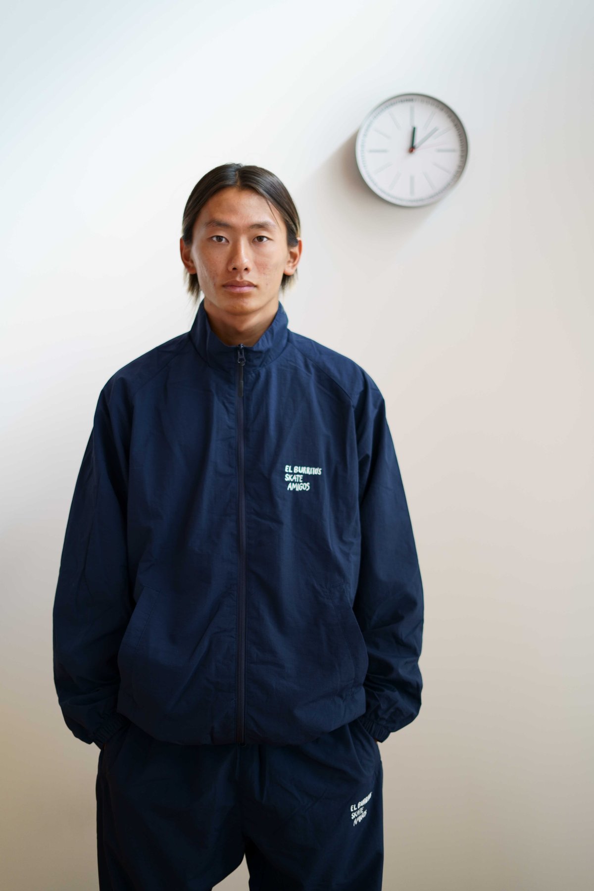 el burrito's skate amigos ナイロンジャケット EB Training Jacket Navy（受注オーダー受付：12月5日（火曜日）23:5