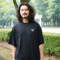 R.P embroidery Tee ( Black )