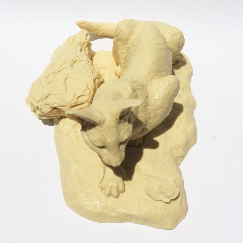 海洋堂 松村しのぶ サーバルキャット 塗装済完成品 真・世界動物