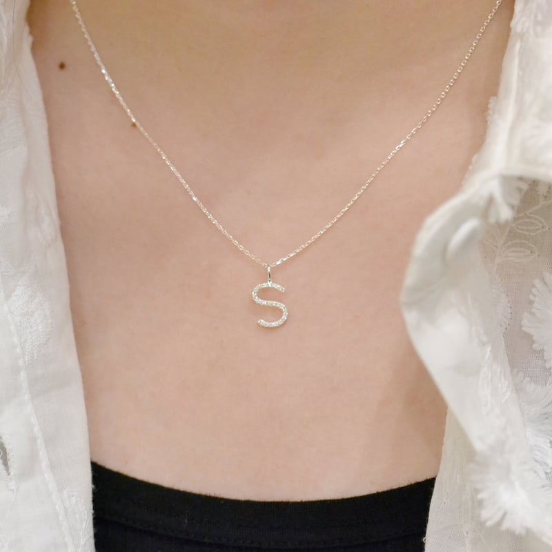 Silver Initial Necklace*ALL SV925 | OctaHotel O