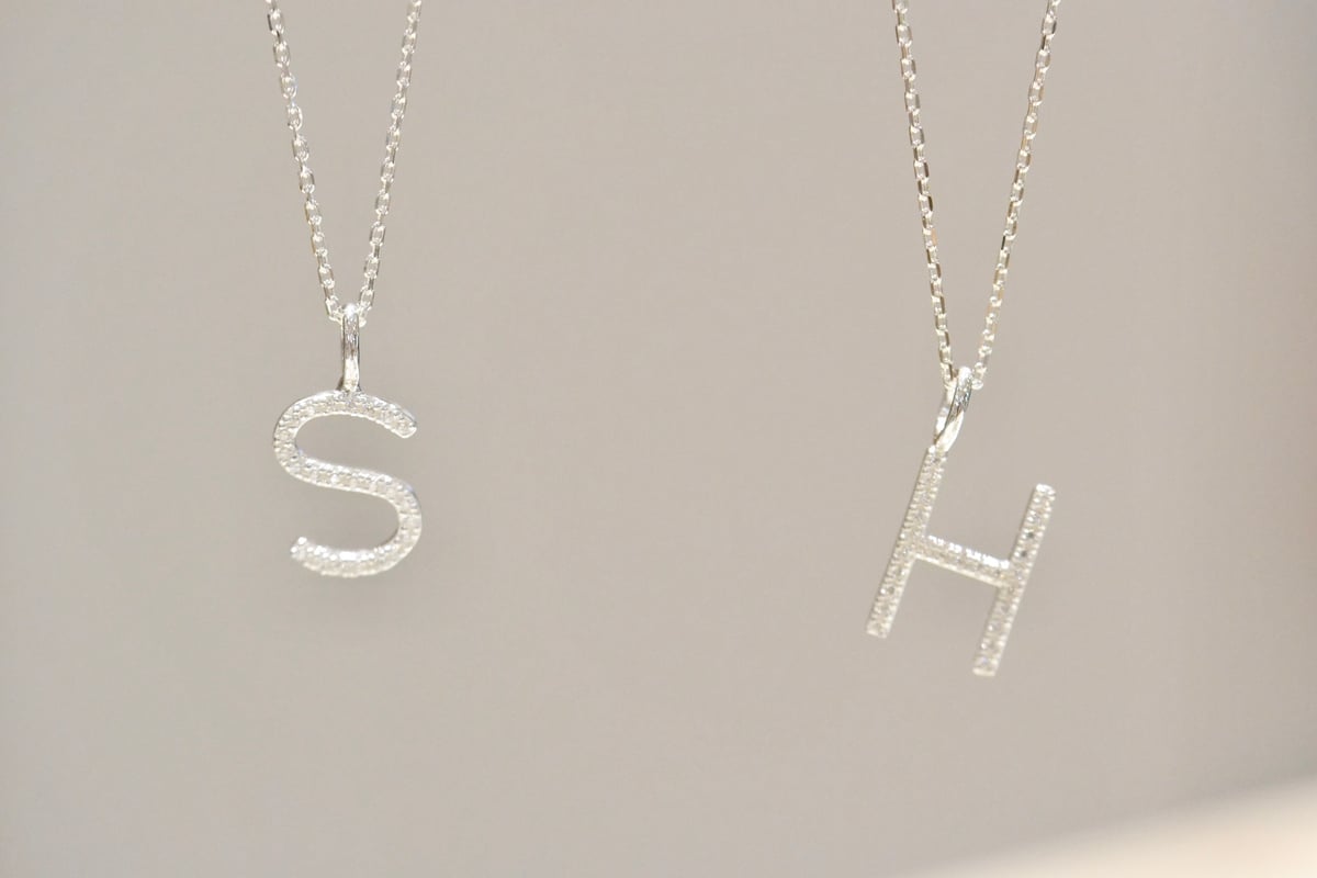Silver Initial Necklace*ALL SV925 | OctaHotel O