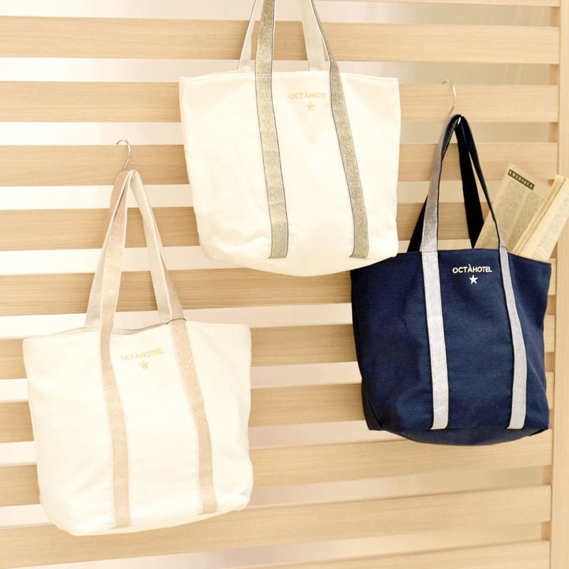 Navy canvas tote bag 2025