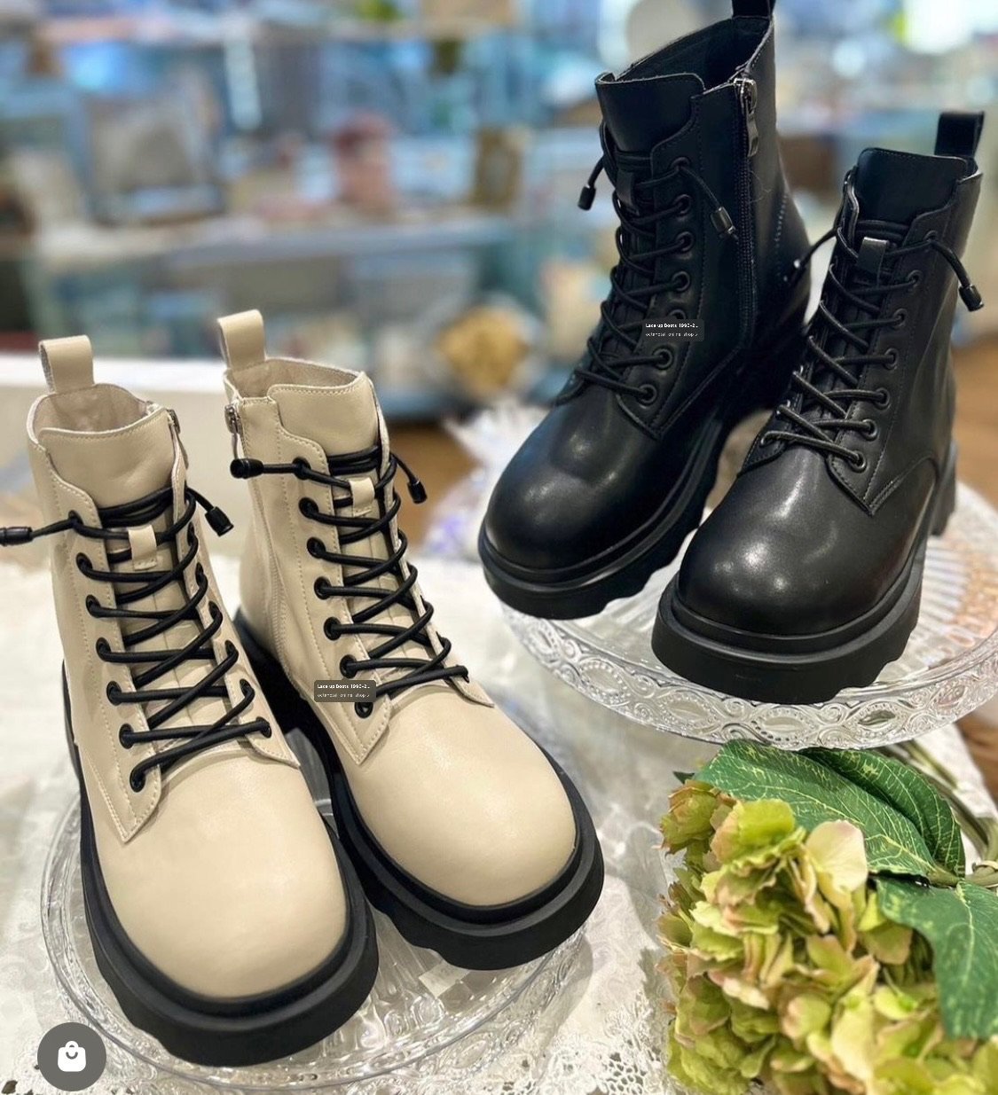 Lace up Boots【996-2】✴︎Black✴︎ | OctaHotel Onlin...