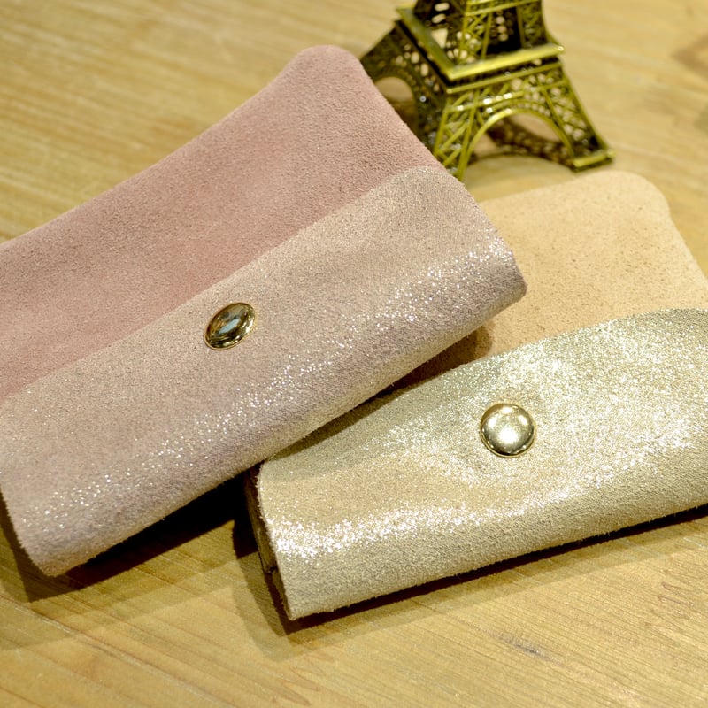 【LES CLEIAS】ツインSウォレット 数量限定入荷】Twin Long Leather Wallet (Suede×Calf) |