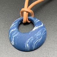 Diffuser Jewelryペンダント/0019/circle/blue&white