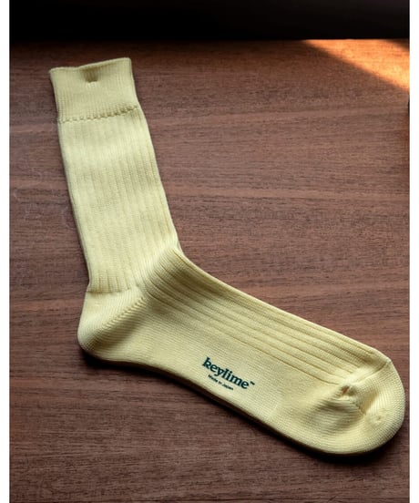 keylime Cotton Rib Socks