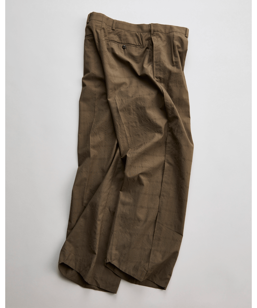 NICENESS SCHENKER FLYING V TROUSERS  Ｓ NICENESS FLYING V CHECK TROUSERS “W.SCHENKER ”