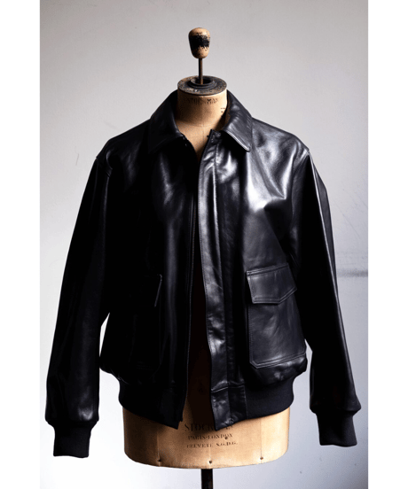 LOEFF　LAMBS LEATHER FLIGHT JACKET
