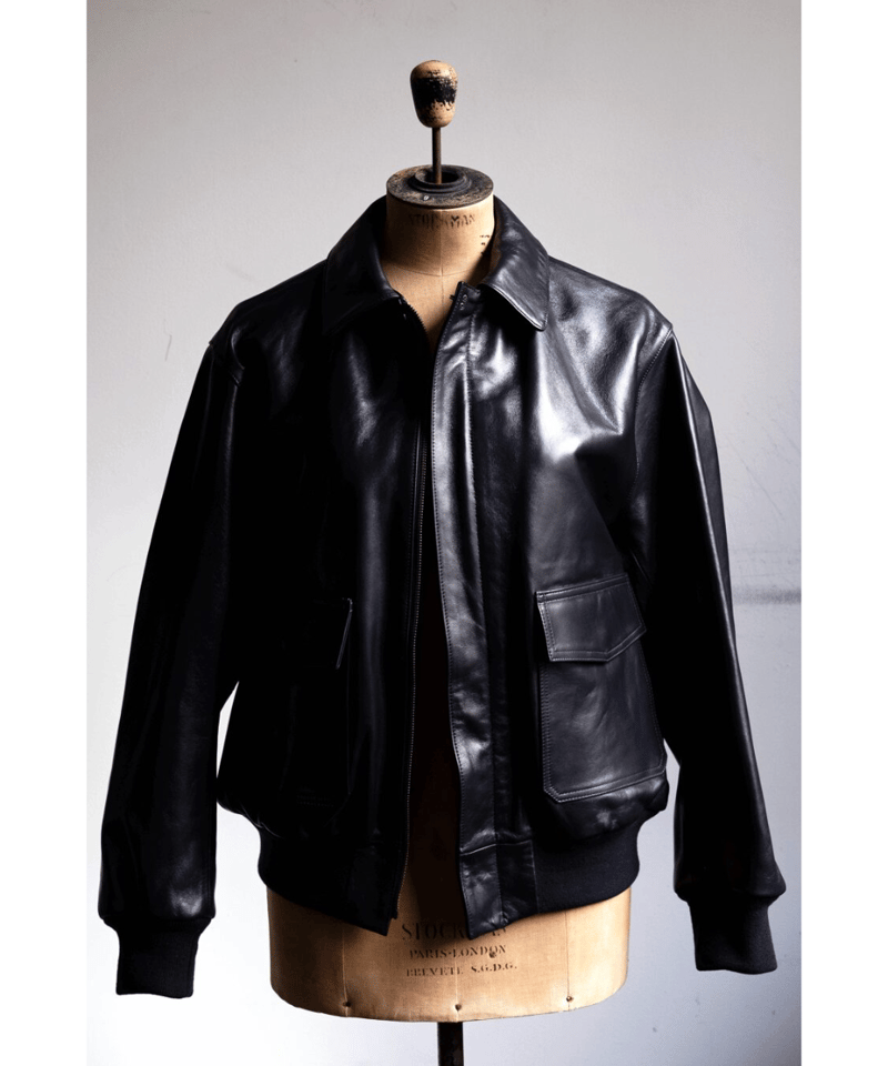 LOEFF LAMBS LEATHER FLIGHT JACKET | 山口ストアー