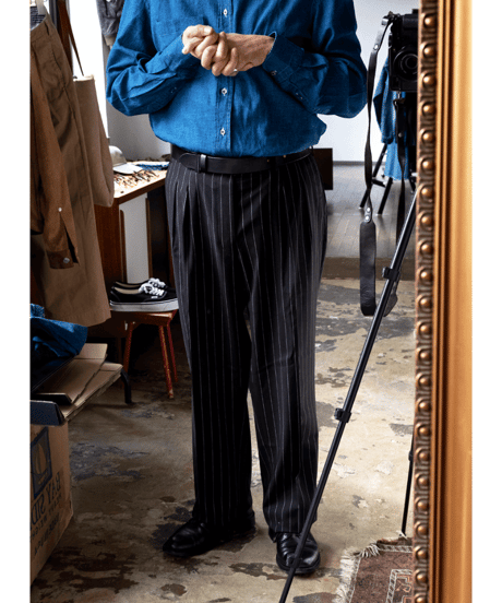 Errico Formicola　Wool Stripe “CHINO MODIFY”