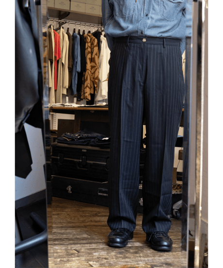 Gambert　WOOL TROPICAL STRIPE TROUSERS