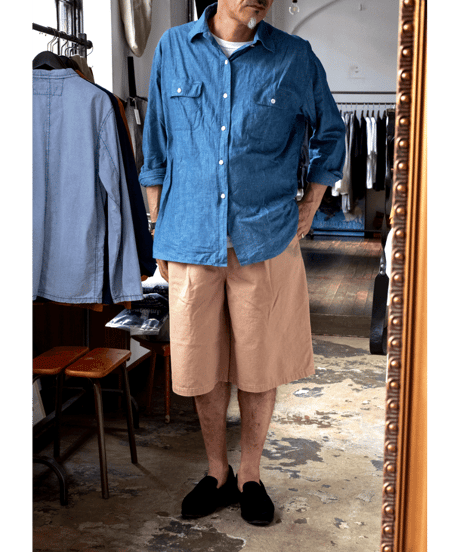 kiivu　PIGMENT PRINT CHINO SHORT PANTS