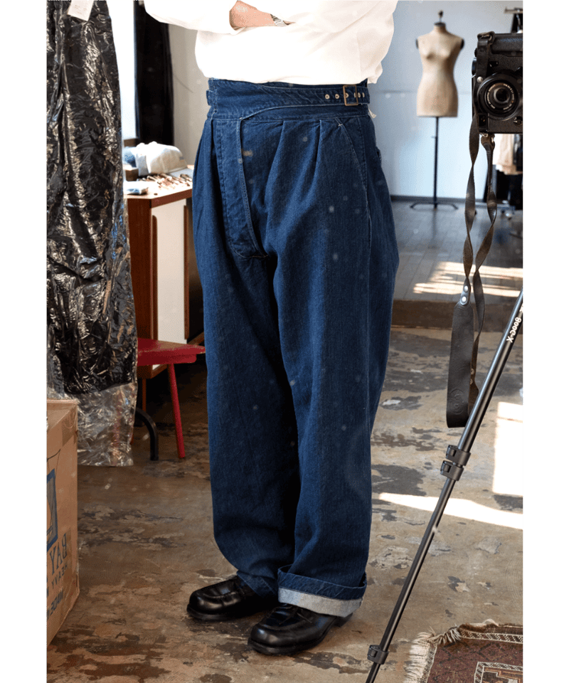CIOTA Denim Gurkha Pants Deep Blue | 山口ストアー