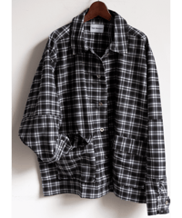 THE MAGUEY　BLACK PLAID UTILITY JACKET