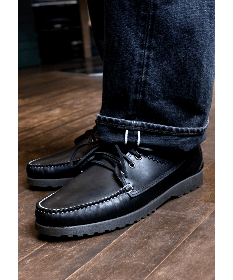 QUODDY TRAIL MOCCASIN “BLUCHER” COMFORT LUG SOL