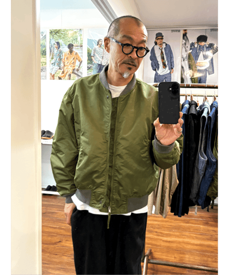 WORKADAY　USMA Jacket Flight Satin Nylon