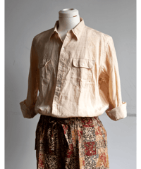 INDIVIDUALIZED SHIRTS　Solid Linen New 2poc Work Shirt