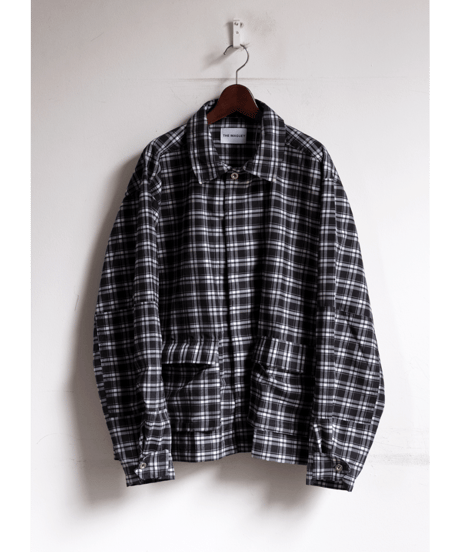 THE MAGUEY　BLACK PLAID UTILITY JACKET