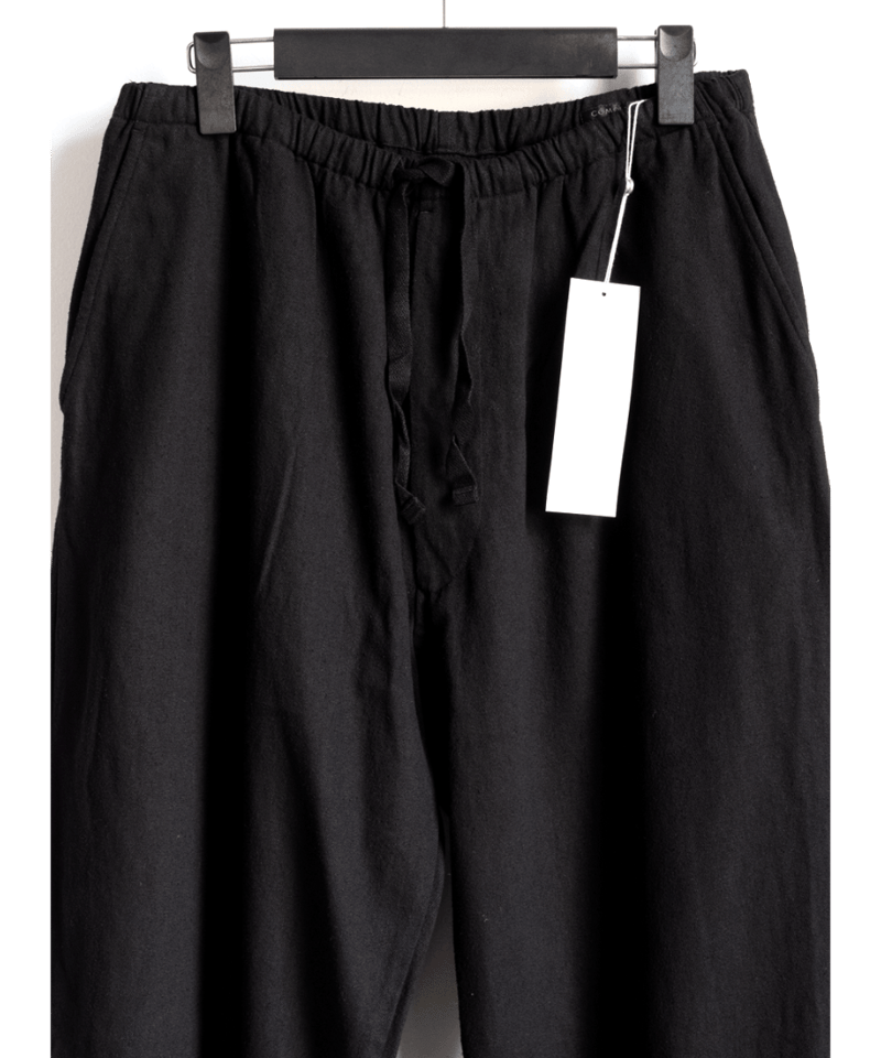 COMOLI シルクネップ ハーフパンツ 3 BLACK SILK100 【公式通販】