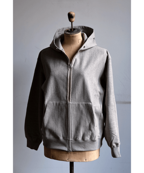 ULTERIOR　FADED SILKY TERRY RW ZIP UP PARKA