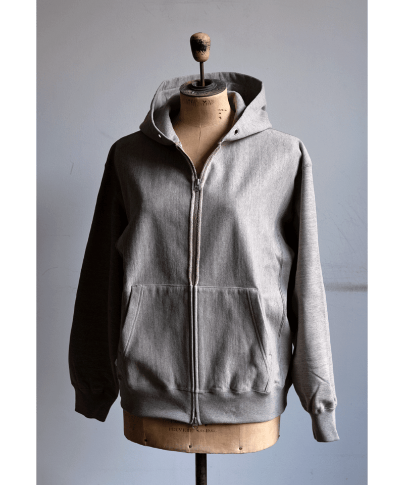 ULTERIOR FADED SILKY TERRY RW ZIP UP PARKA | 山口