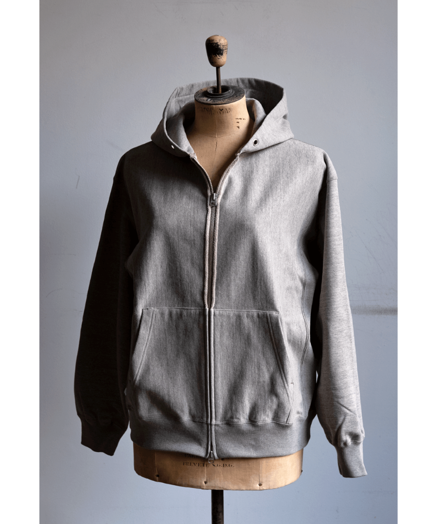 ULTERIOR FADED SILKY TERRY RW ZIP UP PARKA | 山口