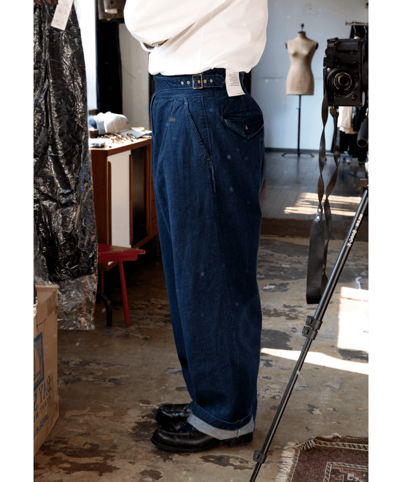 CIOTA Denim Gurkha Pants Deep Blue | 山口ストアー