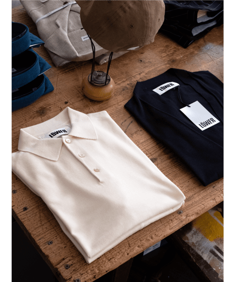 LÖWER　30G Silk Cotton Polo-shirts