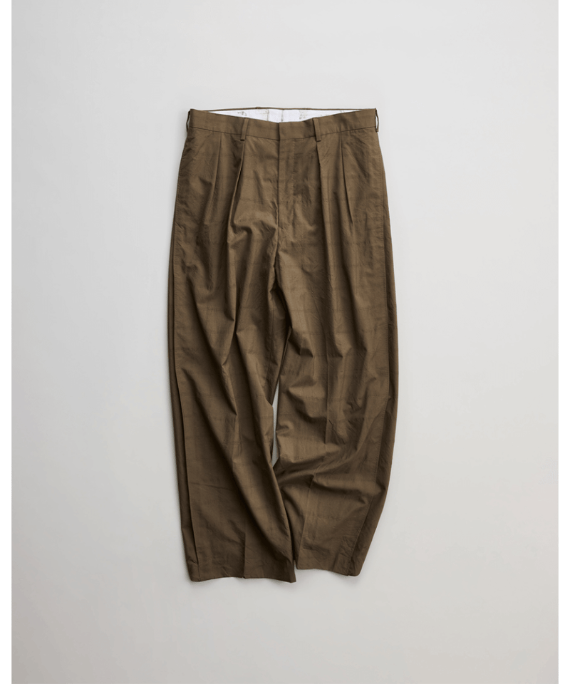 NICENESS FLYING V CHECK TROUSERS “W.SCHENKER ”