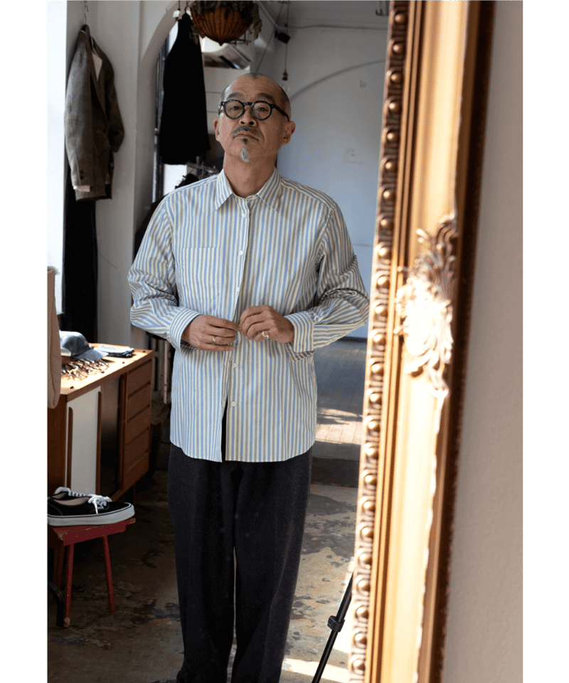 MANAVE Standard Shirt Multi Stripe | 山口ストアー