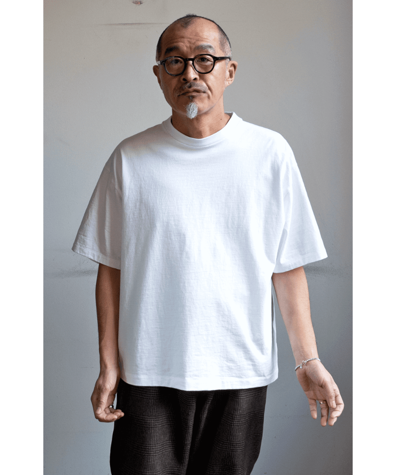 【最終価格】ATON 12/- AIR SPININNGルーズフィットL/S T ATON - 【残りわずか】12/- Air Spinning Loose Fit T-shirt