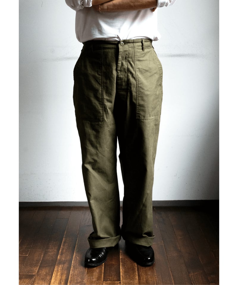 美品✨️ARAN　ファティーグパンツ ARAN アラン FATIGUE PT ファティーグパンツ Ecru エクリュ バック