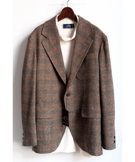 YAMAGUCHI STORE　Cotton Tweed Jacket Check