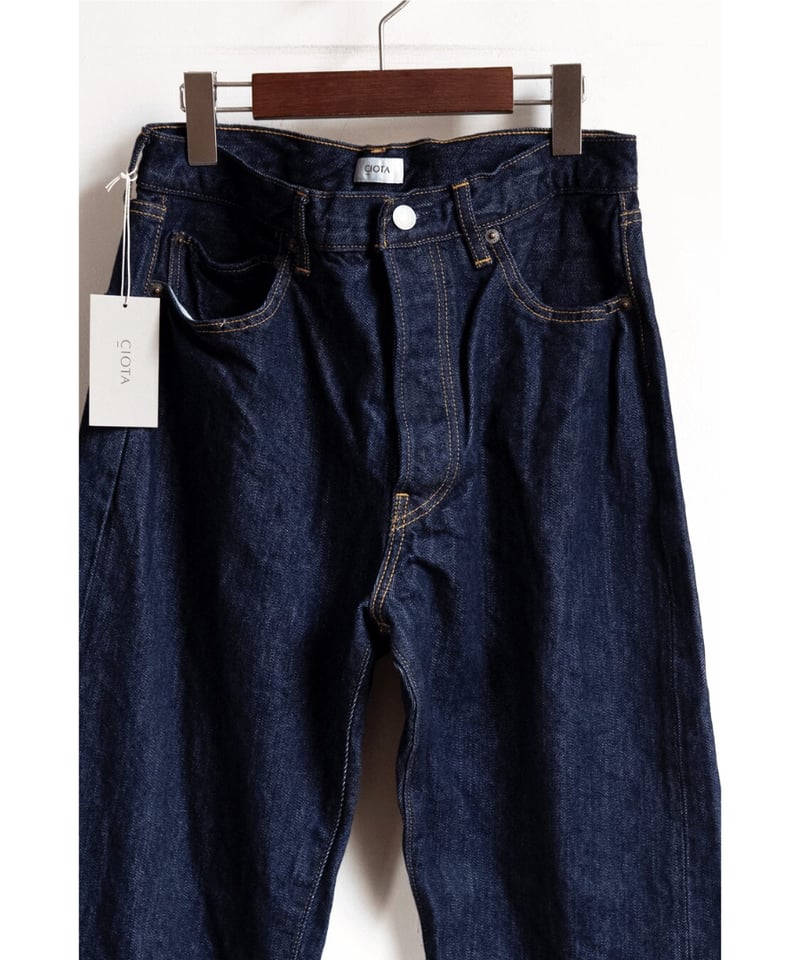 パンツ CIOTA STRAIGHT 5 POCKET PANTS NAVY 32 Namu Shop - Ciota Straight 5 Pocket Pants - Navy (One Wash)