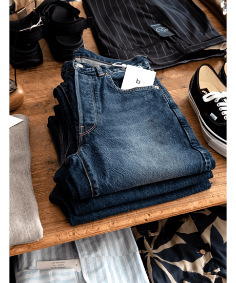 blurhms ROOTSTOCK　13.5oz Denim Pants Narrow USED-Indigo