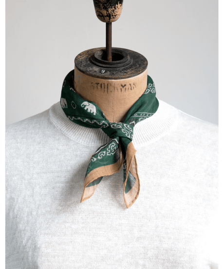 Vincent Miozza　45×45 Cotton Linen Scarf ~4col~
