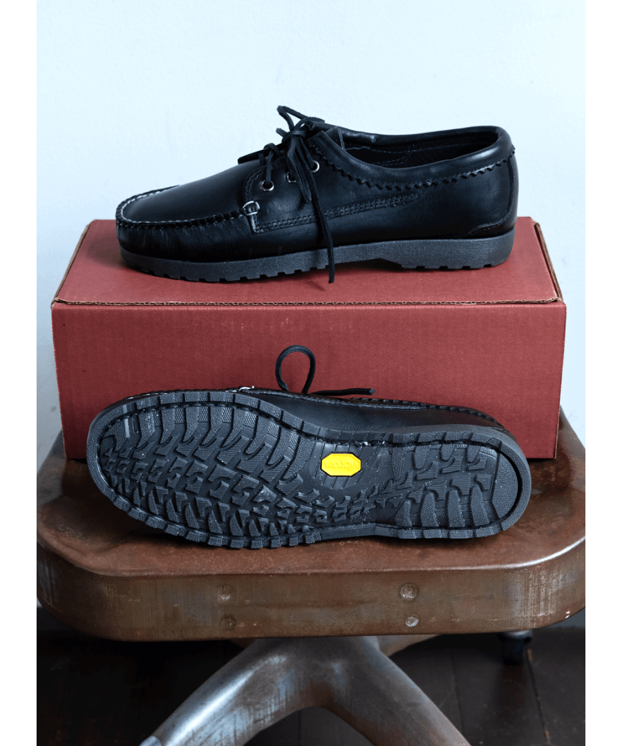 QUODDY TRAIL MOCCASIN “BLUCHER” COMFORT LUG SOL