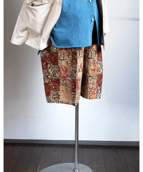 South2 West8　String Slack Short – Batik Printed Patch Work