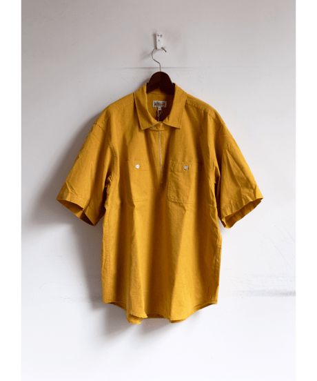 WORKADAY　Spinnaker Shirt Yellow Cotton Iridescent