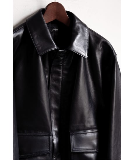 LOEFF　LAMBS LEATHER FLIGHT JACKET