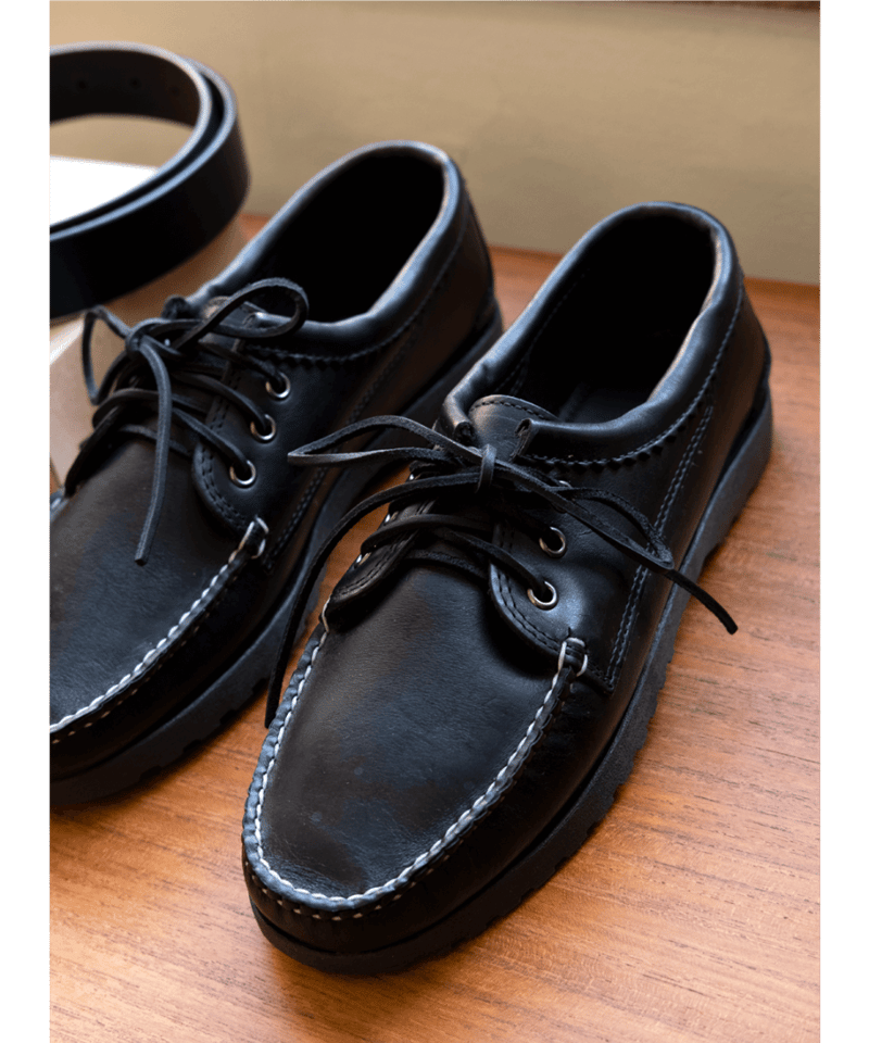 QUODDY TRAIL MOCCASIN “BLUCHER” COMFORT LUG SOL