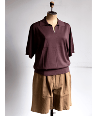LOEFF　COTTON HIGH GAUGE SKIPPER SWEATER
