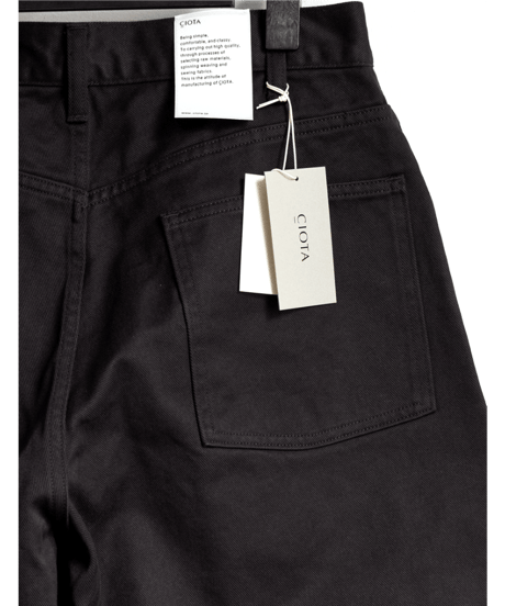 CIOTA　Cotton Twill Football Oval 5 Pocket Pants (One Wash)